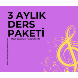 3 AYLIK DERS PAKETİ (24 DERS)