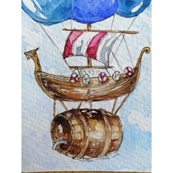 Viking gemisi uçan bir fıçısı