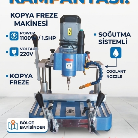 kopya freze makinesi soğutmalı 