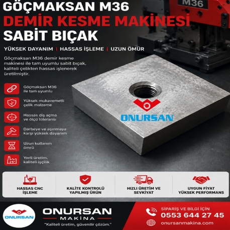 inşaat demiri kesme makinesinin sabit bıçağı