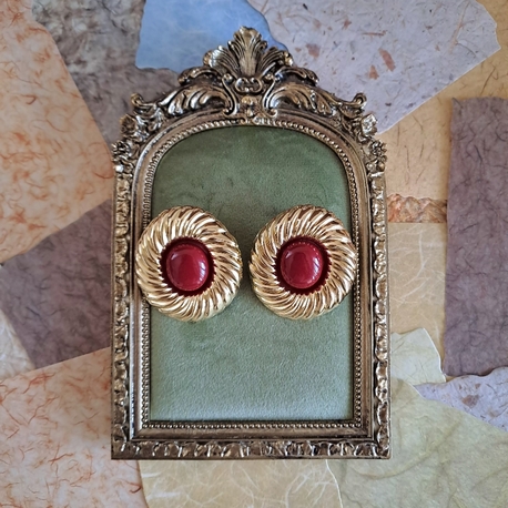 Vintage Görünümlü Pirinç Küpe 