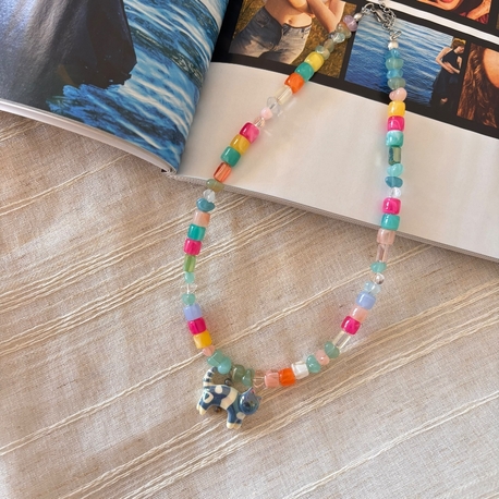 Sea Glass Cat Kolye