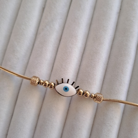 316L Çelik Göz Model Charm Bileklik
