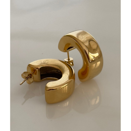 Bold Yarım Model Çelik Halka Küpe (2,5cm)