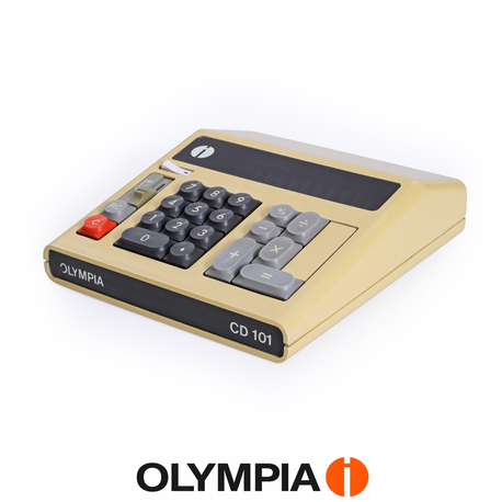 70’ler Olympia CD 101 Hesap Makinesi. Made in Germany