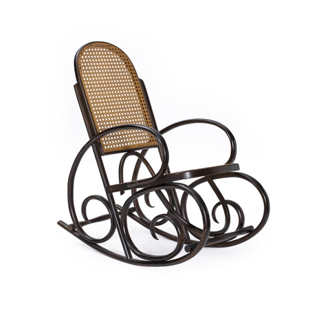 50’ler Thonet Hazeranlı Sallanan Sandalye. Made in England