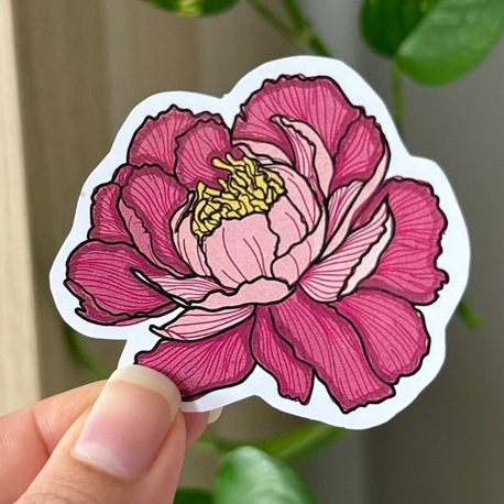Pembe Şakayık Sticker