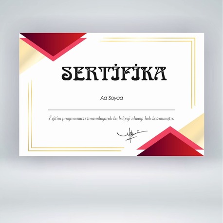 Sertifika (Hard Copy)
