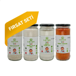 Organik Sertifikalı Ek Gıda Seti (Muhallebi-Tarhana-Pirinç Unu-Yulaf Unu)