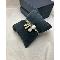 Pandora Model Beyaz İnci Charm Bileklik