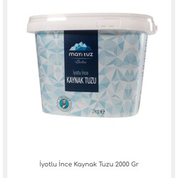 iyotlu sofra tuzu 2000 gr