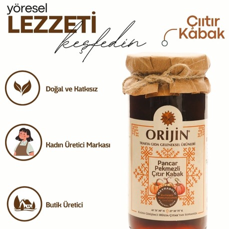 Pancar Pekmezli Çıtır Kabak 300 gr