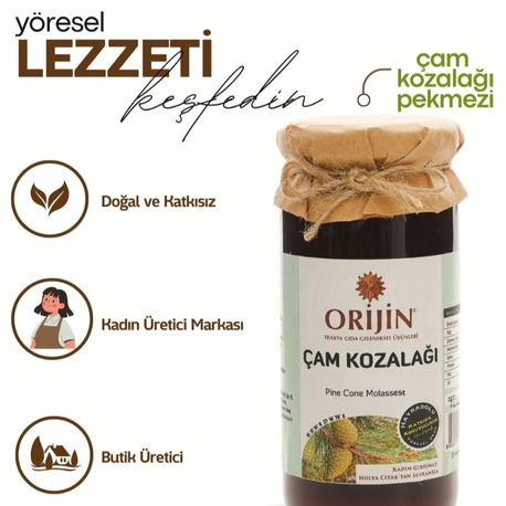 Çam Kozalağı Pekmezi 300 gr - Pine Cane Molasses