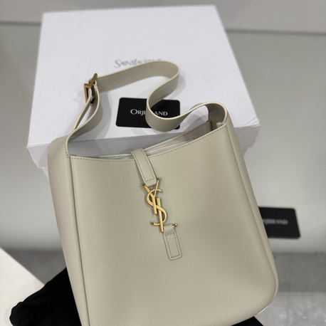 ysl white small calfskin