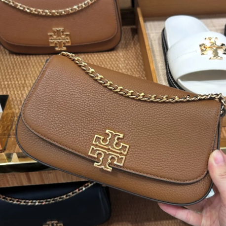 Tory Burch Britten Convertible Crossbody Kadın Deri Çanta