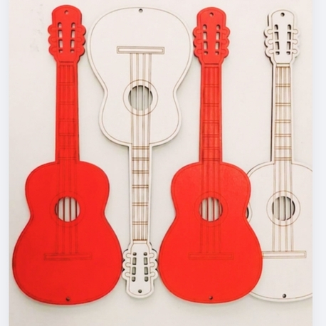 Gitar figürü gösteri ve etkinlikler için 
