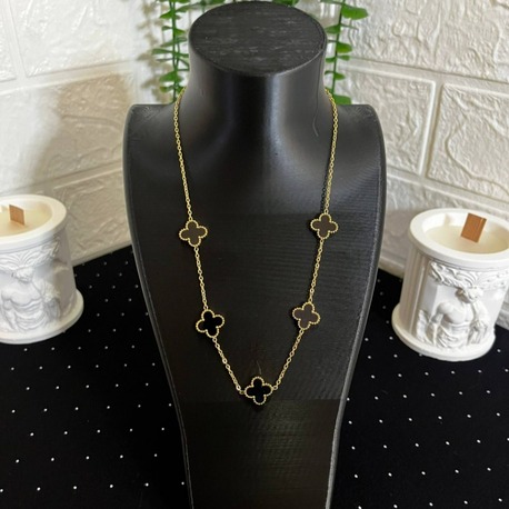 Yonca Model Çelik Kolye Gold-2