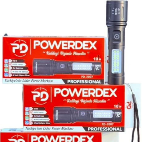 POWERDEX PD-2007 ŞARJLI EL FENERİ 10W 1000 LÜMEN