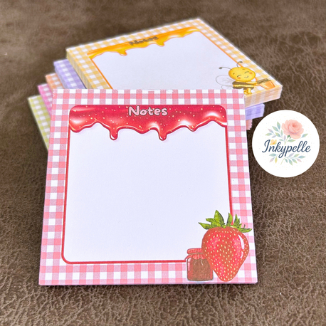 Çilek Reçeli Temalı Memopad