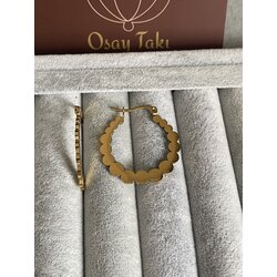 Halka burgu altın küpe