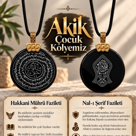 Akik Çocuk Kolye