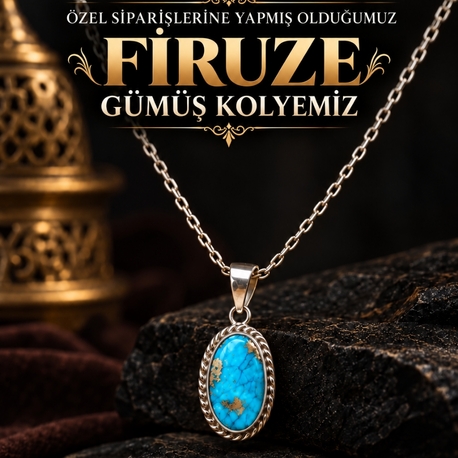 Gümüş Firuze Kolyemiz
