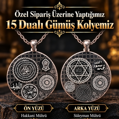 Gümüş Kolye 15 Dualı (Özel Sipariş)