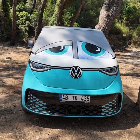 Volkswagen ID BUZZ Oto Cam Güneşliği Premium Isı Yalıtımlı ve %100 Karartmalı 