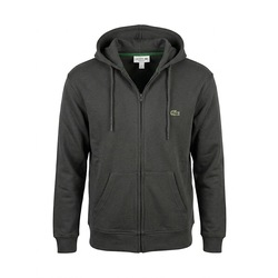 Iacoste Kapüşonlu Zip Sweatshirt - Füme