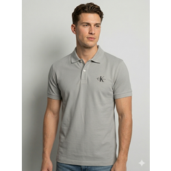 CK Mini Mono Logo Polo T-Shirt - Taş