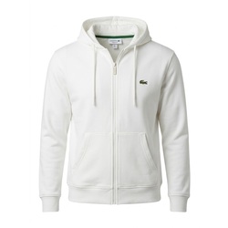 Iacoste Kapüşonlu Zip Sweatshirt - Krem