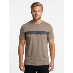 Calvin Klein Yarım Şerit Logo - Bej
