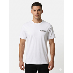 Napapijri Text T-Shirt - Beyaz