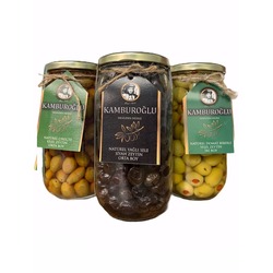 Zeytin Sadece Su ve Kaya Tuzu ile Hazırlanmış  3lü Fırsat Paketi (Biberli Domat-Çekiçte-Yağlı Sele)
