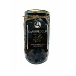 Siyah Kuru Sele Zeytin (Sadece Su ve Az KayaTuzu ile üretilmiştir)
