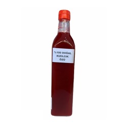 Kızılcık Özü Ev Yapımı Cam Şişe 700 Gr - Ödemiş Yöresel Lezzet