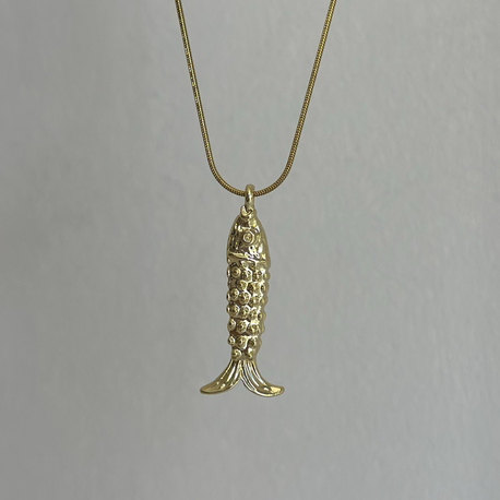 Gold Balık Kolye | Çelik