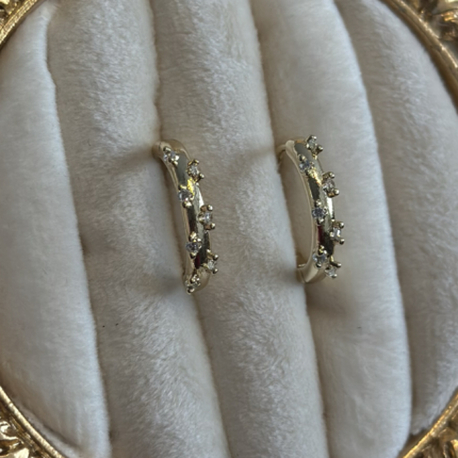 14k Mini Halka Küpe