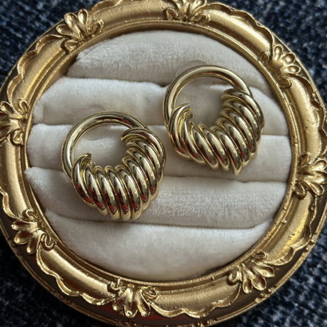 Vintage Simple Gold Küpe 