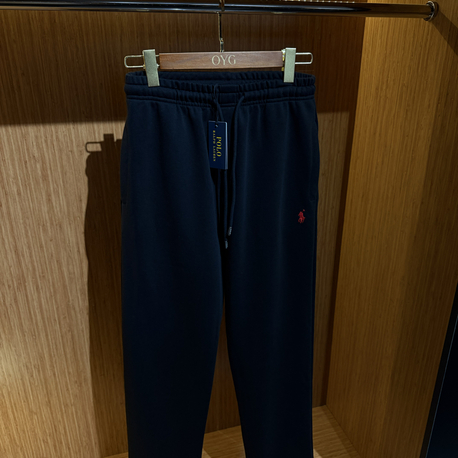 RL Premium Baggy Eşofman Altı | Siyah (Kırmızı Logo)