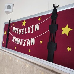 HOŞGELDİN RAMAZAN MAHYA KEÇE PANO