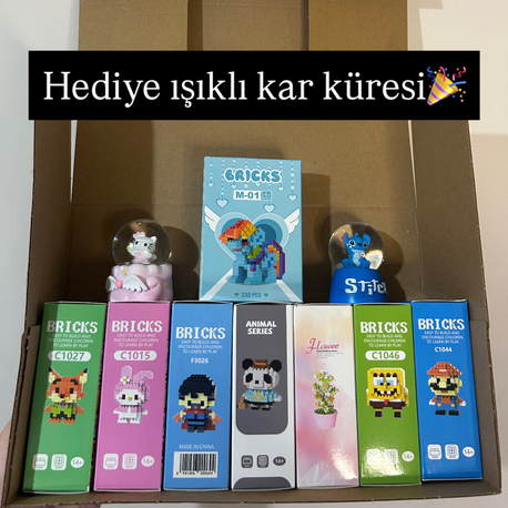 SEÇTİĞİNİZ 8 BRİCKS - KAR KÜRESİ HEDİYELİ(SEÇİMLER SİZE AİT)