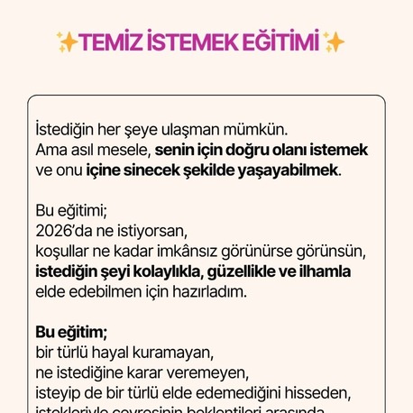Temiz İstemek Eğitimi