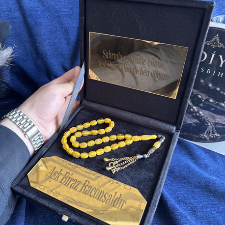 Sarı Detaylı Golden Rosary
