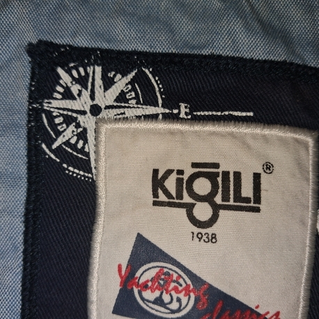 Kiğılı Erkek Polo Yaka T-Shirt | Mavi Beyaz Çizgili | Orijinal