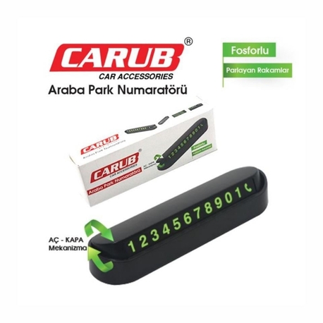 Oto Park Numaratör Fosforlu - Açılır Kapanır