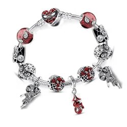 Spiderman charm seti+ charmlar gümüş kaplama