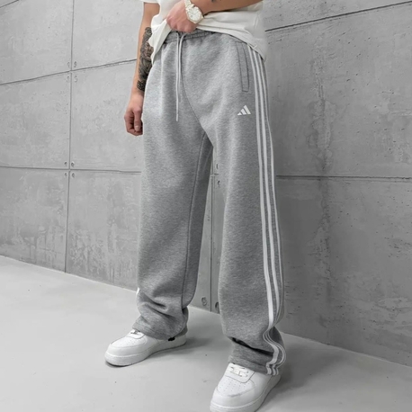Gri  Çizgi Adidas Eşofman