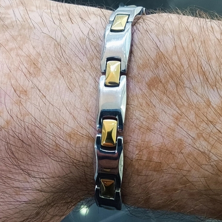 çelik vip gold ,silver renk erkek bileklik 