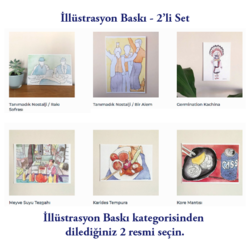İllüstrasyon Baskı - 2'li Set